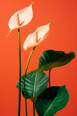 Calla tropical nature flowerの素材