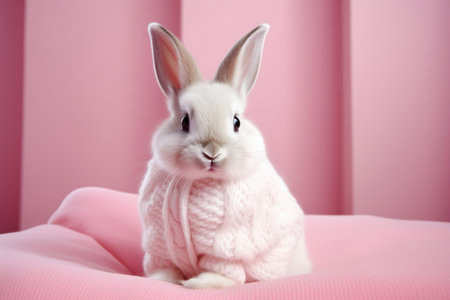 Animal cute easter pet rabbitの素材