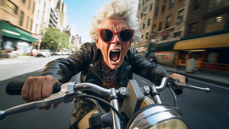 Woman travel biker person motorcycle road outdoors adult transportation motorbike bikeの素材