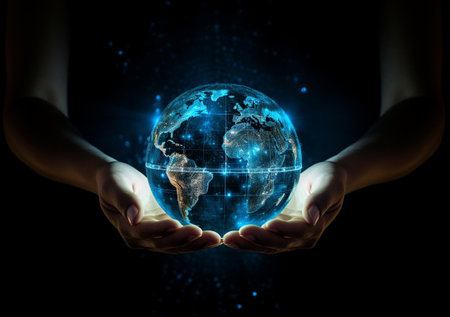 Global earth planet concept worldの素材