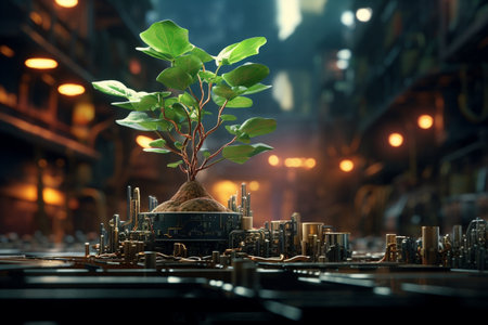 Tree environment nature growth green plantingの素材