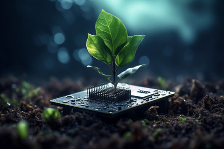 Nature leaf concept plant growth tree greenの素材