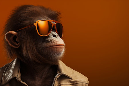 Primate monkey portrait mammal animalの素材