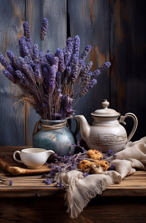 Hot green blossom water background flowers healthy glass drink teapot herbal teaの素材