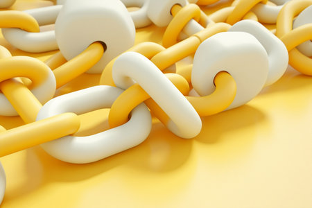 Symbol chains background strong secure link powerful metallic concepts iron strength connect steelの素材