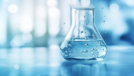 Chemistry test equipment liquid chemical research tube laboratory scientific scienceの素材