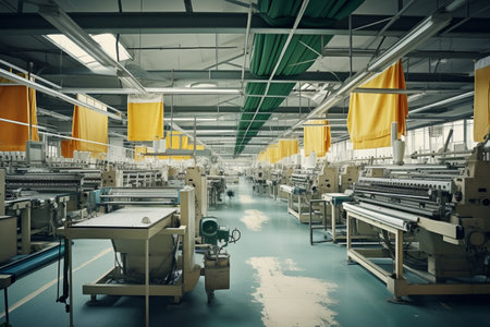 Production factory business equipment machines plant modern industrial manufacture technologyの素材