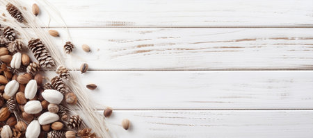 Background white wood wall surface boardの素材