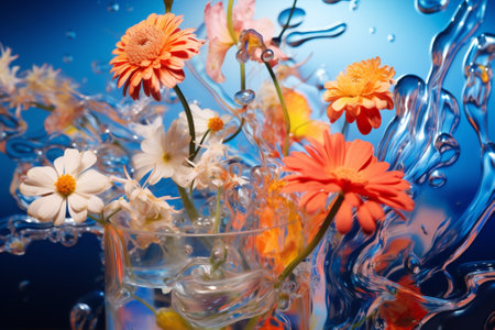 Bouquet flowers vaseの素材