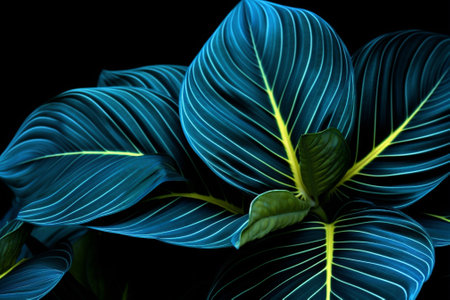 Nature leaves dark jungle plantの素材