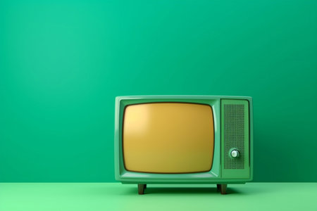 Display screen entertainment technology classic broadcasting retro background television vintage old analogの素材