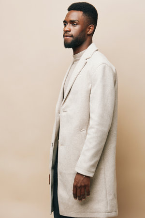 man black american beige young african background african guy joy american handsome portrait