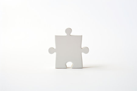 Part jigsaw piece puzzle white idea shape concept game solution connectの素材