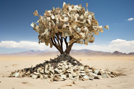 Save concept money currency wealth business success invest finance dollar banking economyの素材