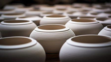 Pottery earthenware brown tradition craft pot decorative ceramics vase clay art culture designの素材