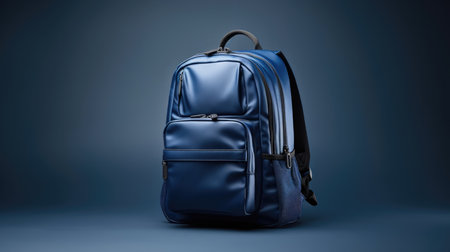 Backpack object white isolated bag school baggage background handle travel accessoryの素材