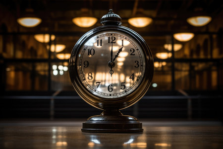 Old countdown time bell retro vintage alarm minute deadline timer clock watchの素材