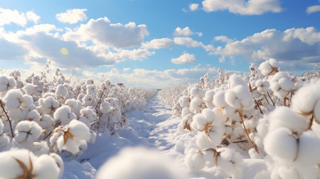 Snow nature forest winter cold blue landscape white frost skyの素材
