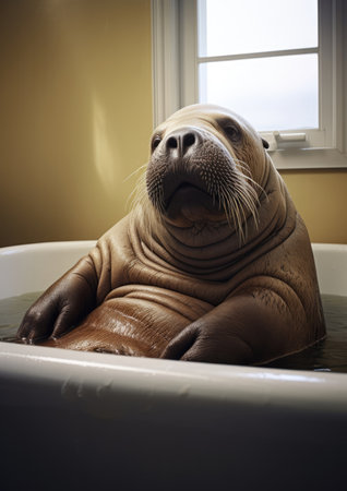 Portrait sea cute nature wildlife animal water seal fur mammal marine wildの素材