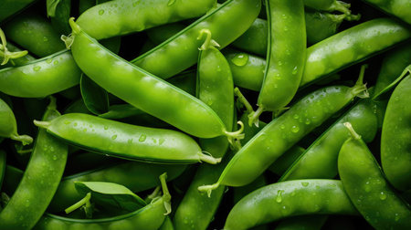 Ripe vegetables raw pod green organic healthy ingredient food freshの素材