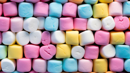 Pink white marshmallow sweet soft candy food dessert confectionery sugarの素材