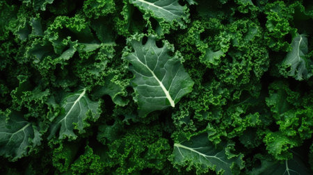 Organic vegetarian cabbage raw green ingredient plant food kale healthy fresh leaves vegetableの素材