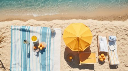 Beach vacation sand summer travel blue seaの素材