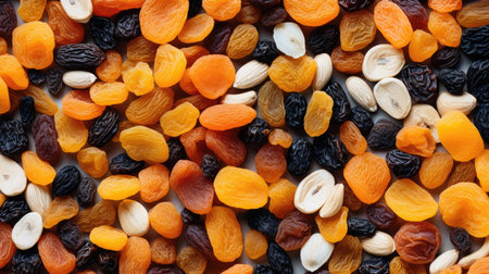 Snack background organic sweet fruits healthy foodの素材