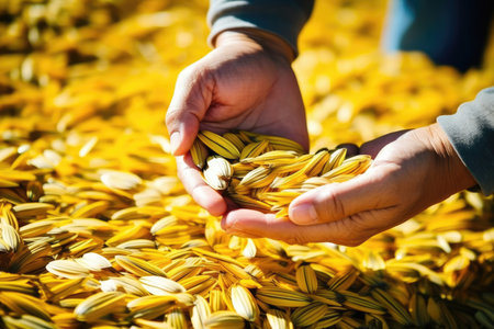 Seed crop hand harvest agriculturalの素材