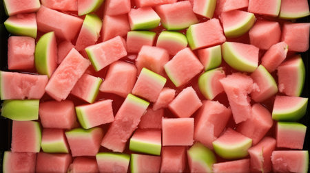 Watermelon summer food organic ripe juicy sweet red fresh background healthy slice dessert fruitの素材