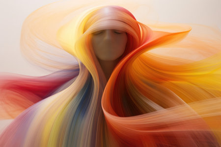 Wave wallpaper colorful smooth light abstract design bright texture art motion illustration pattern backgroundの素材