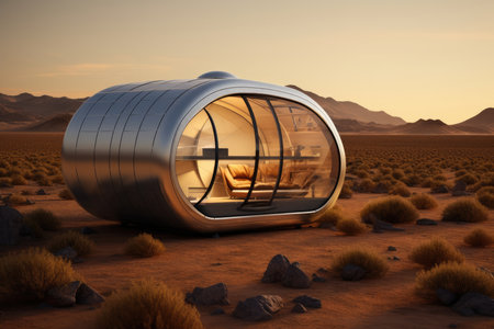 Planet travel nature landscape space alien science mars colony desertの素材