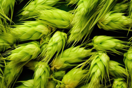 Agricultural food field plant harvest rural nature crop cereal grain greenの素材