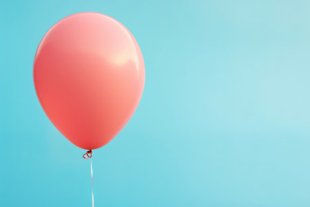 Balloon fun blue festive air party background birthday holiday celebrate colorful heliumの素材