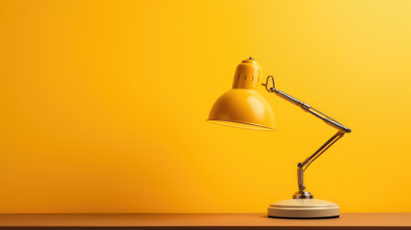 Illuminated background lamp table lighting bright object electricity interior design desk bulb home officeの素材