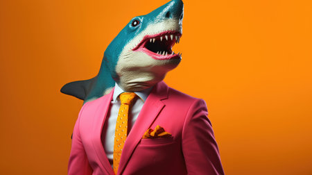 Predator ocean fish shark animal sea nature teeth water blueの素材
