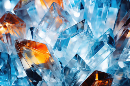 Blue macro background minerals transparent textured natural ice backdrop stones abstract crystal shinyの素材