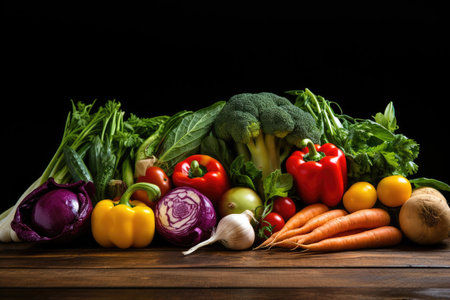 Fresh diet healthy onion carrot background tomato vegetables vegetarian lettuce green food organicの素材