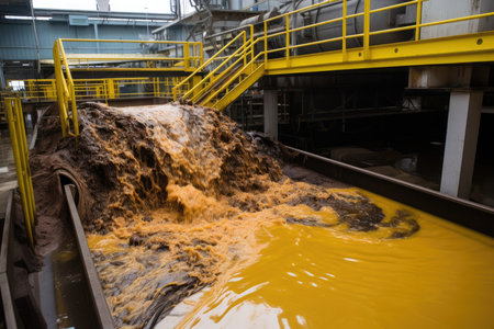Industrial plant dirty process environment factory water system treatment sewage sewer technologyの素材