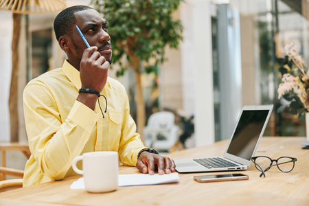 Men technology person business office male businessman laptopの写真素材