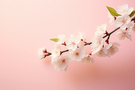 Flowers cherry background blooming spring tree branch season nature beauty plant blossoming pinkの素材