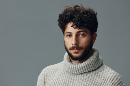 Man person isolated portrait male face casual background young attractive guy adult handsomeの写真素材