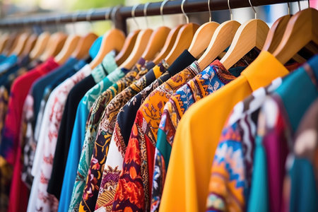 Cotton wear fashionable shopping shirt rack sales store hanger clothes fabricの素材