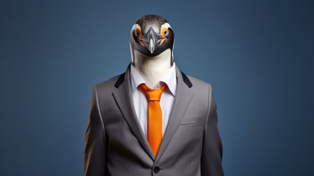 Travel animals white penguin antarctica wild bird black beak cute nature wildlife coldの素材