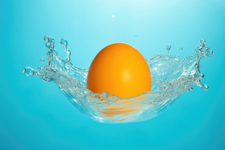 Splashing ripe water fresh freshness drop motion liquid bubble wet fruit foodの素材