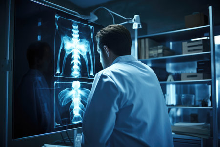 Human diagnosis health anatomy science body bone doctor medicine x-ray personの素材