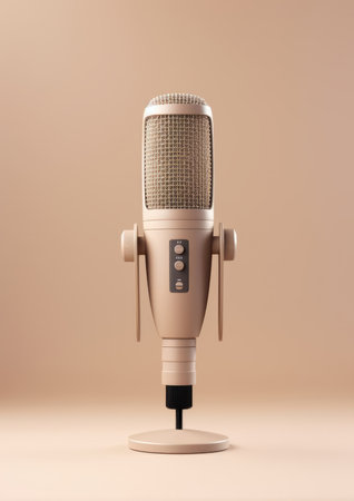 Radio entertainment sound audio equipment studio voice microphone mic technology musical mediaの素材