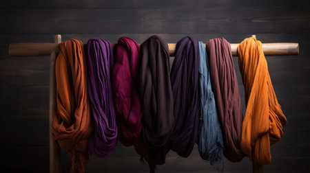 Woolen clothes soft fabric design colours pattern fashion material textile texture background cotton woolの素材