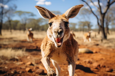 Animals nature wild mammal wildlife marsupial kangaroo australian australia cuteの素材