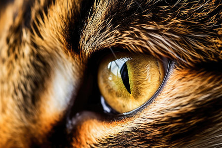 Macro mammal pets cute cat domestic feline eye face animals closeup fur kittenの素材